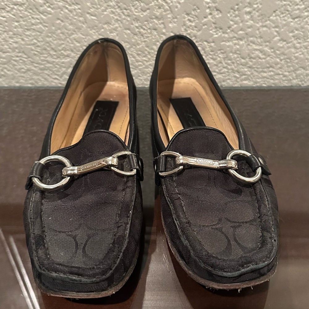 Coach Black Signature Esther Horsebit Loafers - Picture 16 of 16